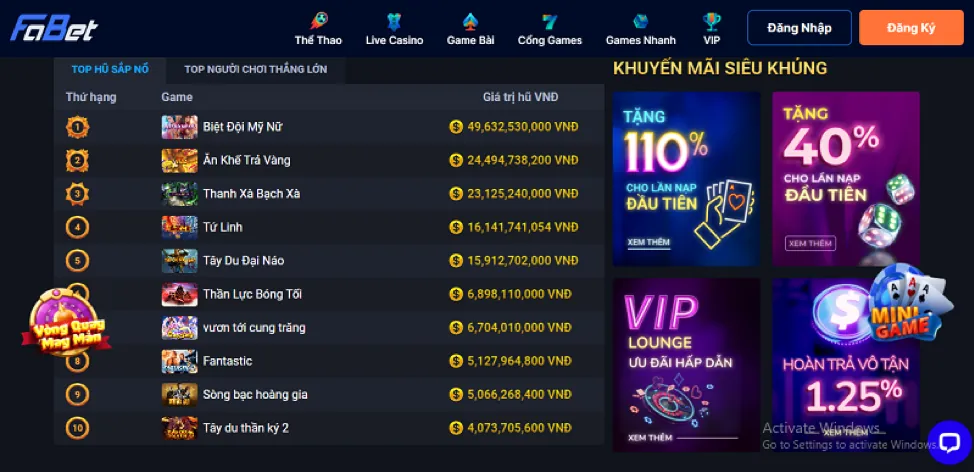 Máy đánh bạc nổ hũ với jackpot lớn tại bk888